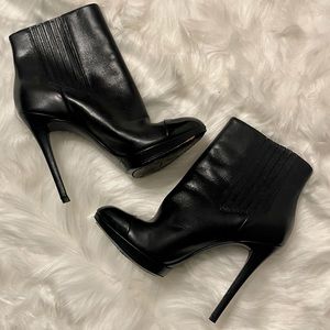 Brian Atwood Leather Ankle Booties Size 6